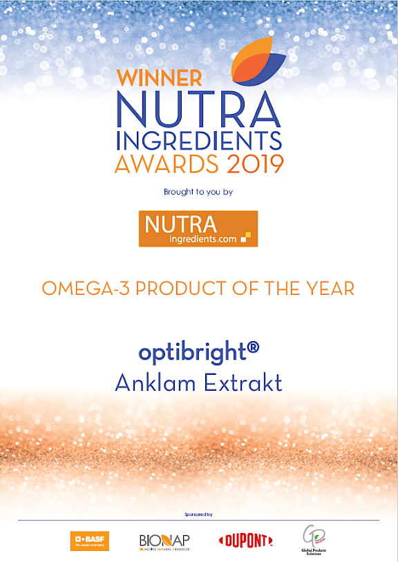Winner NutraIngredients Awards 2019